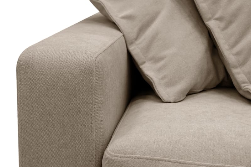 Valencia Ekstra Dyp 4-seters sofa med Sjeselong Høyre - Brun - Møbler - Sofaer - Sofaer med sjeselong - 4 seters sofa med divan