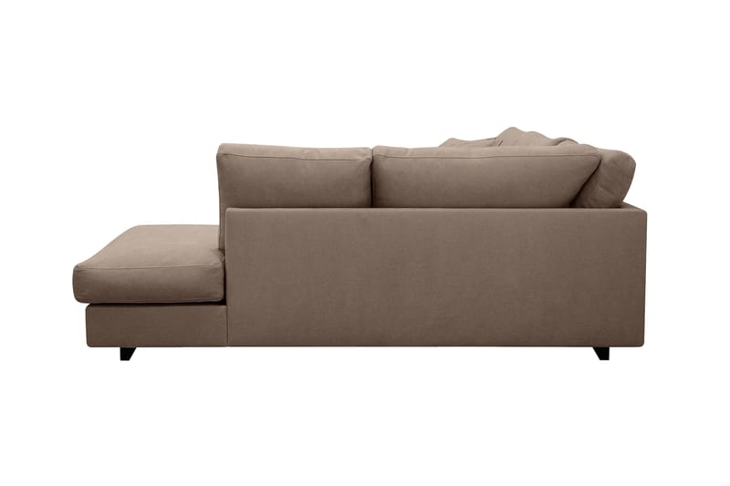 Valencia Ekstra Dyp 4-seters sofa med Sjeselong Høyre - Mørkebrun - Møbler - Sofaer - Sofaer med sjeselong - 4 seters sofa med divan