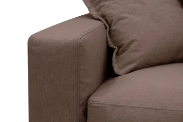 Valencia Ekstra dyp 4-seters sofa med sjeselong høyre - Mørkebrun - Møbler - Sofaer - Sofaer med sjeselong - 4 seters sofa med divan