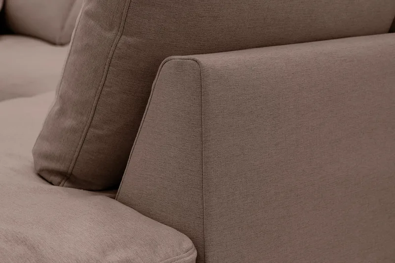 Valencia Ekstra dyp 4-seters sofa med sjeselong høyre - Mørkebrun - Møbler - Sofaer - Sofaer med sjeselong - 4 seters sofa med divan