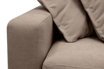 Valencia Ekstra Dyp 4-seters sofa med Sjeselong Høyre - Mørkebrun - Møbler - Sofaer - Sofaer med sjeselong - 4 seters sofa med divan