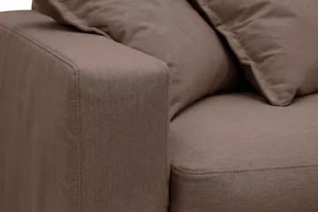 Valencia Ekstra dyp 4-seters sofa med sjeselong høyre - Mørkebrun - Møbler - Sofaer - Sofaer med sjeselong - 4 seters sofa med divan