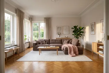 Valencia Ekstra dyp 4-seters sofa med sjeselong høyre - Mørkebrun - Møbler - Sofaer - Sofaer med sjeselong - 4 seters sofa med divan
