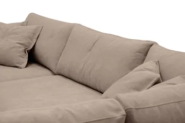 Valencia Ekstra Dyp 4-seters sofa med Sjeselong Høyre - Mørkebrun - Møbler - Sofaer - Sofaer med sjeselong - 4 seters sofa med divan