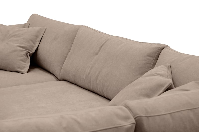 Valencia Ekstra Dyp 4-seters sofa med Sjeselong Høyre - Mørkebrun - Møbler - Sofaer - Sofaer med sjeselong - 4 seters sofa med divan