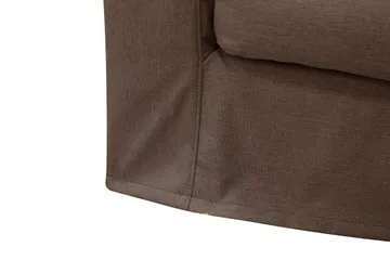 Valencia Ekstra dyp 4-seters sofa med sjeselong høyre - Mørkebrun - Møbler - Sofaer - Sofaer med sjeselong - 4 seters sofa med divan
