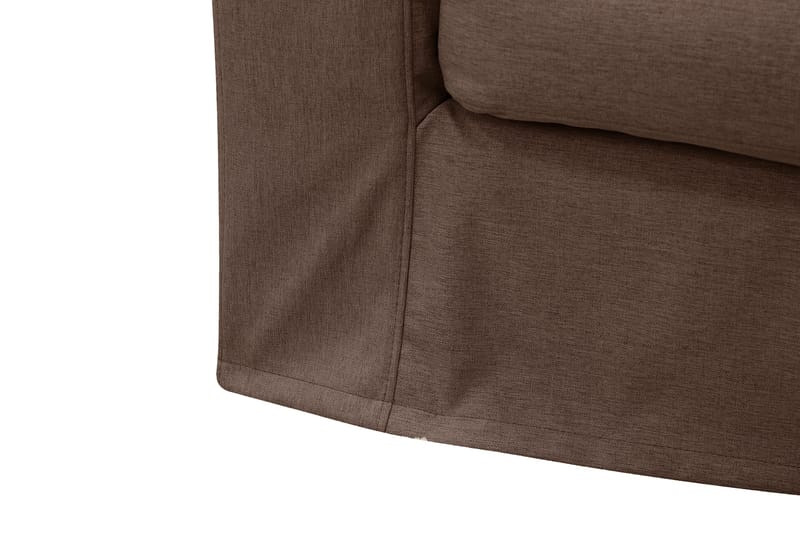 Valencia Ekstra dyp 4-seters sofa med sjeselong høyre - Mørkebrun - Møbler - Sofaer - Sofaer med sjeselong - 4 seters sofa med divan