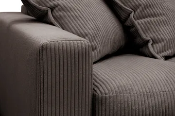 Valencia Ekstra Dyp 4-seters sofa med Sjeselong Høyre - Mørkegrå - Møbler - Sofaer - Sofaer med sjeselong - 4 seters sofa med divan