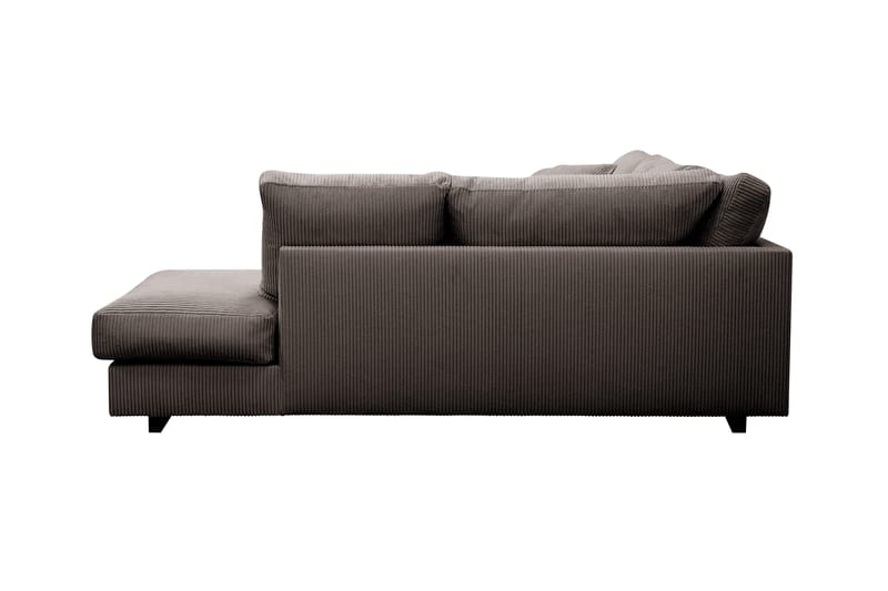 Valencia Ekstra Dyp 4-seters sofa med Sjeselong Høyre - Mørkegrå - Møbler - Sofaer - Sofaer med sjeselong - 4 seters sofa med divan