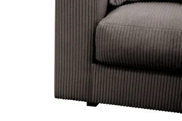 Valencia Ekstra Dyp 4-seters sofa med Sjeselong Høyre - Mørkegrå - Møbler - Sofaer - Sofaer med sjeselong - 4 seters sofa med divan