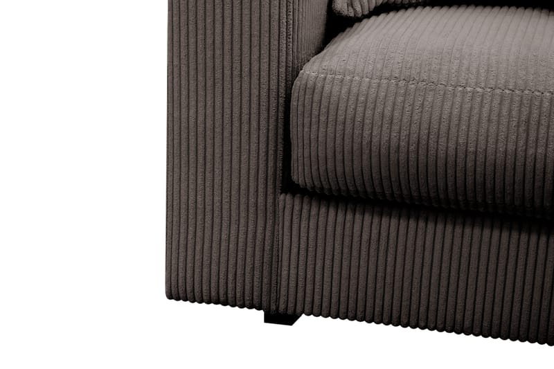 Valencia Ekstra Dyp 4-seters sofa med Sjeselong Høyre - Mørkegrå - Møbler - Sofaer - Sofaer med sjeselong - 4 seters sofa med divan