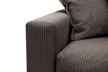 Valencia Ekstra Dyp 4-seters sofa med Sjeselong Høyre - Mørkegrå - Møbler - Sofaer - Sofaer med sjeselong - 4 seters sofa med divan