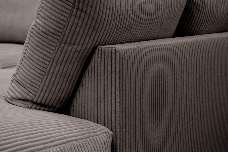 Valencia Ekstra Dyp 4-seters sofa med Sjeselong Høyre - Mørkegrå - Møbler - Sofaer - Sofaer med sjeselong - 4 seters sofa med divan