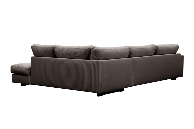 Valencia Ekstra Dyp 4-seters sofa med Sjeselong Høyre - Mørkegrå - Møbler - Sofaer - Sofaer med sjeselong - 4 seters sofa med divan