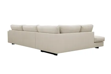 Valencia Ekstra Dyp 4-seters sofa med Sjeselong Venstre - Beige - Møbler - Sofaer - Sofaer med sjeselong - 4 seters sofa med divan