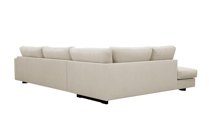 Valencia Ekstra Dyp 4-seters sofa med Sjeselong Venstre - Beige - Møbler - Sofaer - Sofaer med sjeselong - 4 seters sofa med divan