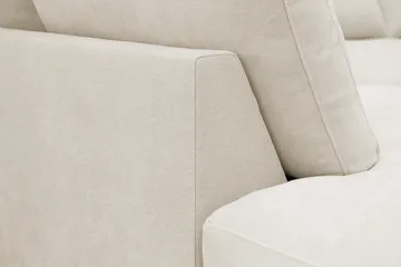 Valencia Ekstra Dyp 4-seters sofa med Sjeselong Venstre - Beige - Møbler - Sofaer - Sofaer med sjeselong - 4 seters sofa med divan