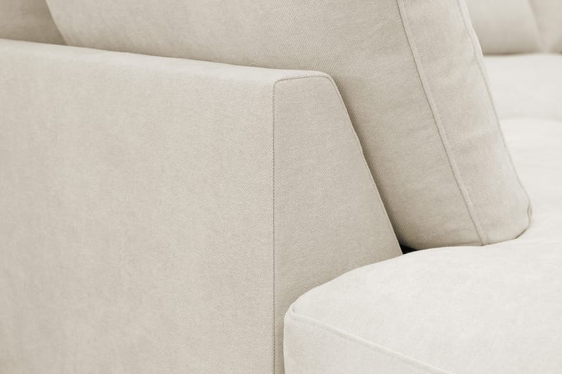 Valencia Ekstra Dyp 4-seters sofa med Sjeselong Venstre - Beige - Møbler - Sofaer - Sofaer med sjeselong - 4 seters sofa med divan