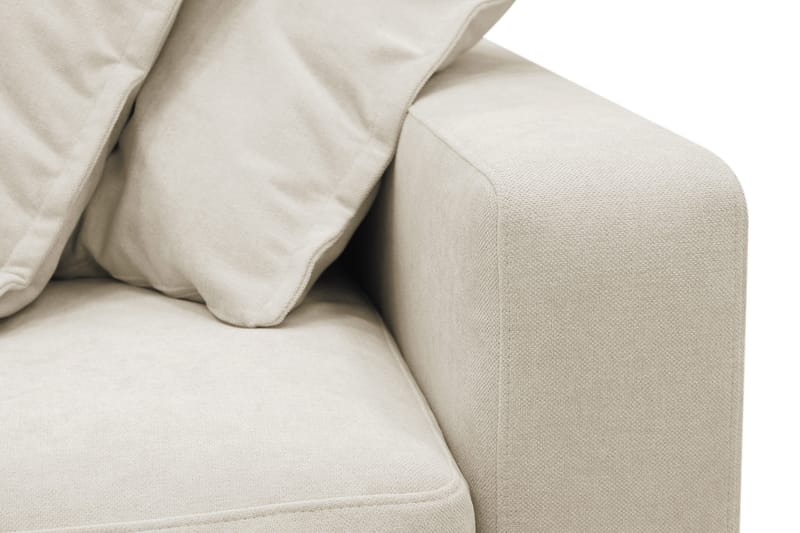 Valencia Ekstra Dyp 4-seters sofa med Sjeselong Venstre - Beige - Møbler - Sofaer - Sofaer med sjeselong - 4 seters sofa med divan