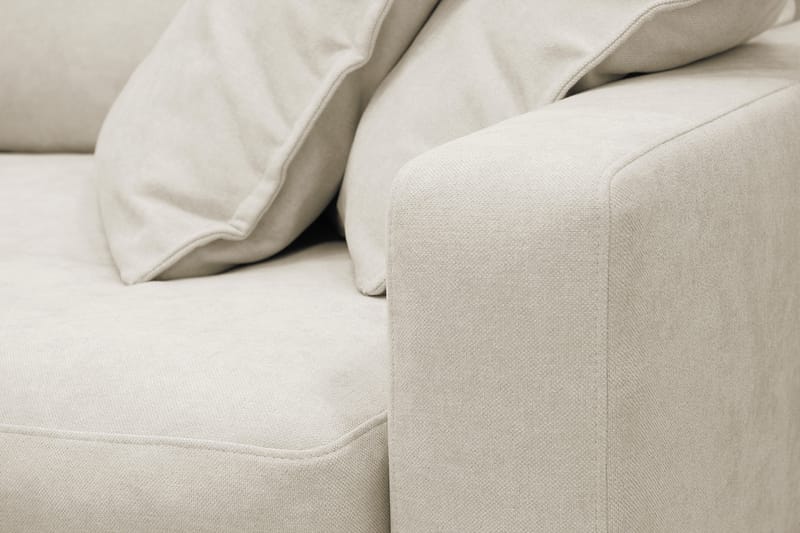 Valencia Ekstra Dyp 4-seters sofa med Sjeselong Venstre - Beige - Møbler - Sofaer - Sofaer med sjeselong - 4 seters sofa med divan