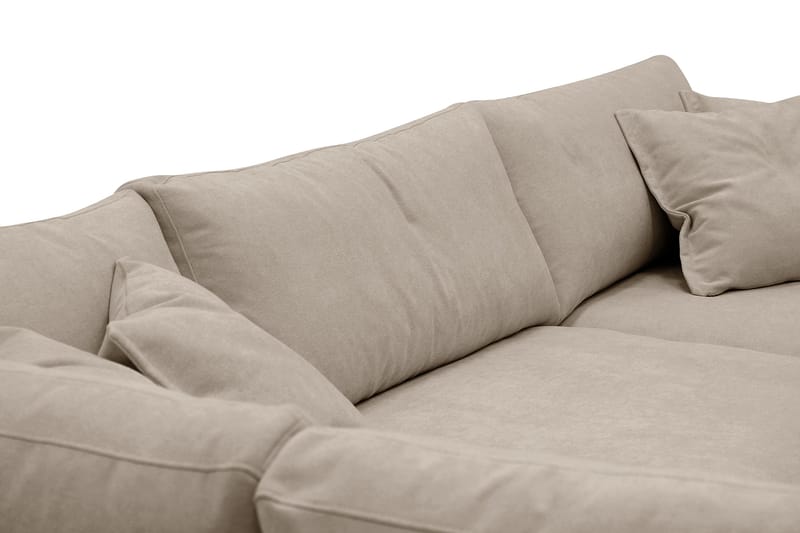 Valencia Ekstra Dyp 4-seters sofa med Sjeselong Venstre - Brun - Møbler - Sofaer - Sofaer med sjeselong - 4 seters sofa med divan
