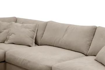 Valencia Ekstra Dyp 4-seters sofa med Sjeselong Venstre - Brun - Møbler - Sofaer - Sofaer med sjeselong - 4 seters sofa med divan