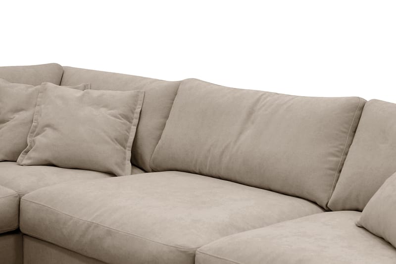 Valencia Ekstra Dyp 4-seters sofa med Sjeselong Venstre - Brun - Møbler - Sofaer - Sofaer med sjeselong - 4 seters sofa med divan