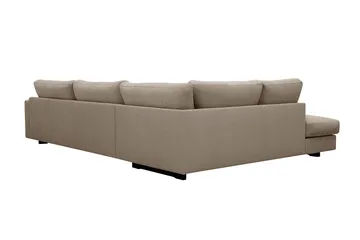 Valencia Ekstra Dyp 4-seters sofa med Sjeselong Venstre - Brun - Møbler - Sofaer - Sofaer med sjeselong - 4 seters sofa med divan