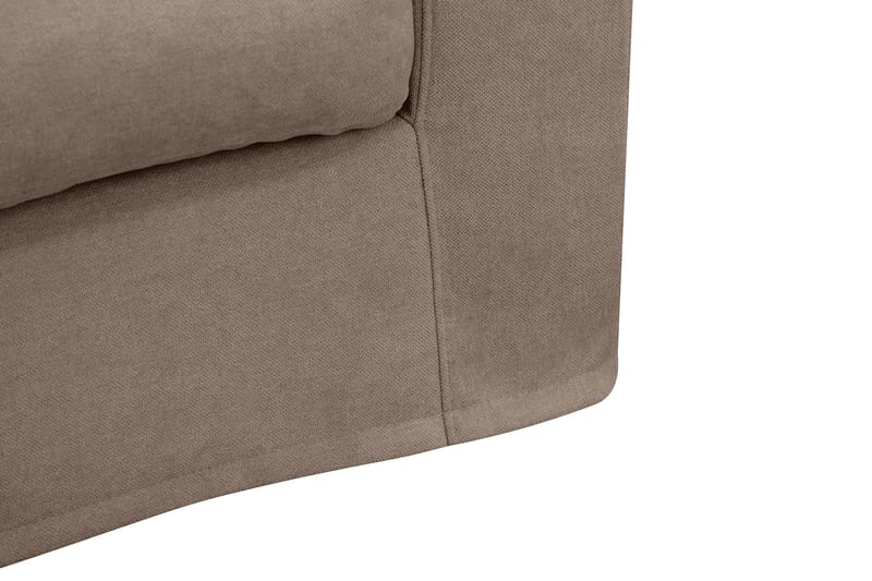 Valencia Ekstra dyp 4-seters sofa med sjeselong venstre - Mørkebrun - Møbler - Sofaer - Sofaer med sjeselong - 4 seters sofa med divan