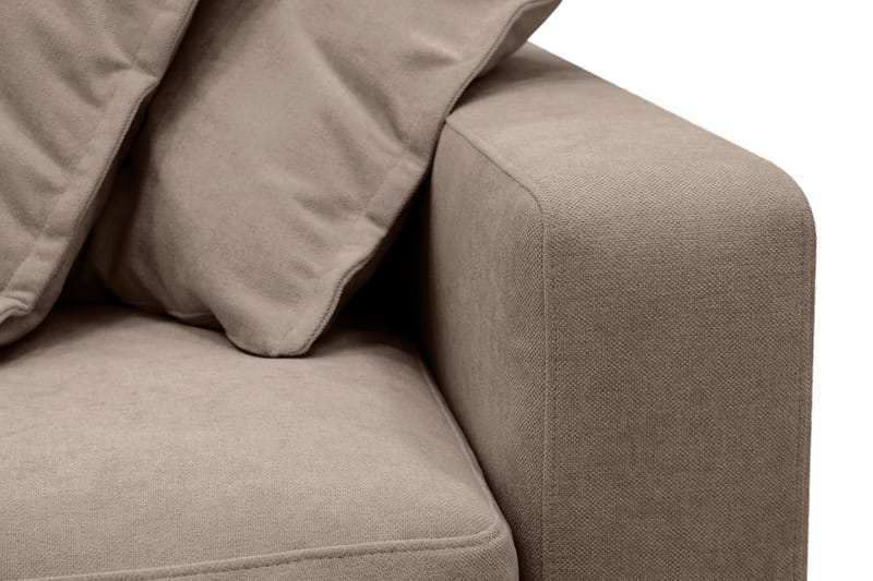 Valencia Ekstra Dyp 4-seters sofa med Sjeselong Venstre - Mørkebrun - Møbler - Sofaer - Sofaer med sjeselong - 4 seters sofa med divan