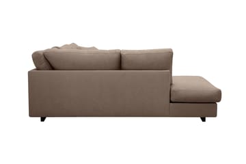 Valencia Ekstra Dyp 4-seters sofa med Sjeselong Venstre - Mørkebrun - Møbler - Sofaer - Sofaer med sjeselong - 4 seters sofa med divan