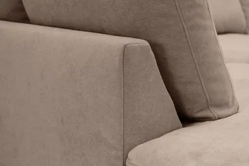 Valencia Ekstra dyp 4-seters sofa med sjeselong venstre - Mørkebrun - Møbler - Sofaer - Sofaer med sjeselong - 4 seters sofa med divan