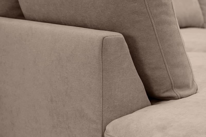 Valencia Ekstra dyp 4-seters sofa med sjeselong venstre - Mørkebrun - Møbler - Sofaer - Sofaer med sjeselong - 4 seters sofa med divan