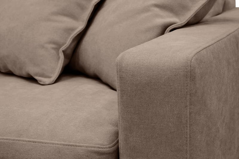 Valencia Ekstra dyp 4-seters sofa med sjeselong venstre - Mørkebrun - Møbler - Sofaer - Sofaer med sjeselong - 4 seters sofa med divan