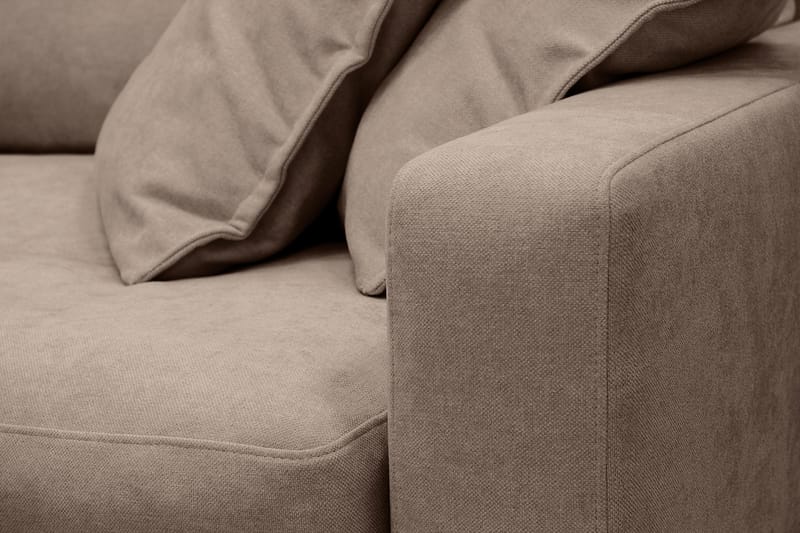 Valencia Ekstra Dyp 4-seters sofa med Sjeselong Venstre - Mørkebrun - Møbler - Sofaer - Sofaer med sjeselong - 4 seters sofa med divan