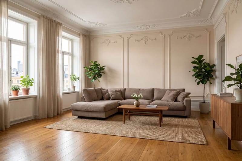 Valencia Ekstra Dyp 4-seters sofa med Sjeselong Venstre - Mørkebrun - Møbler - Sofaer - Sofaer med sjeselong - 4 seters sofa med divan