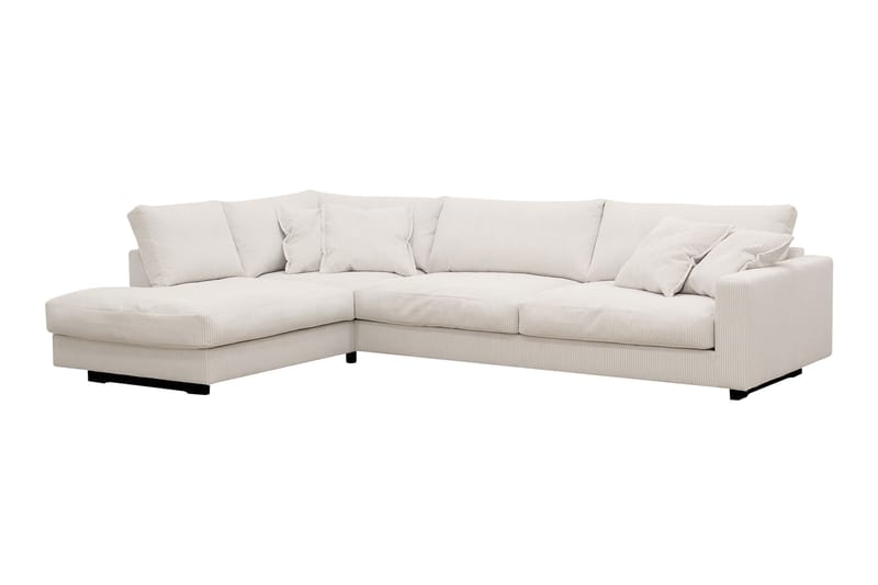 Valencia Ekstra Dyp 4-seters sofa med Sjeselong Venstre - Offwhite - Møbler - Sofaer - Sofaer med sjeselong - 4 seters sofa med divan