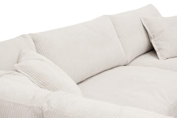 Valencia Ekstra Dyp 4-seters sofa med Sjeselong Venstre - Offwhite - Møbler - Sofaer - Sofaer med sjeselong - 4 seters sofa med divan