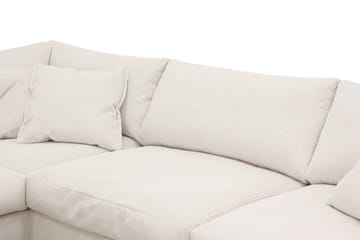 Valencia Ekstra Dyp 4-seters sofa med Sjeselong Venstre - Offwhite - Møbler - Sofaer - Sofaer med sjeselong - 4 seters sofa med divan