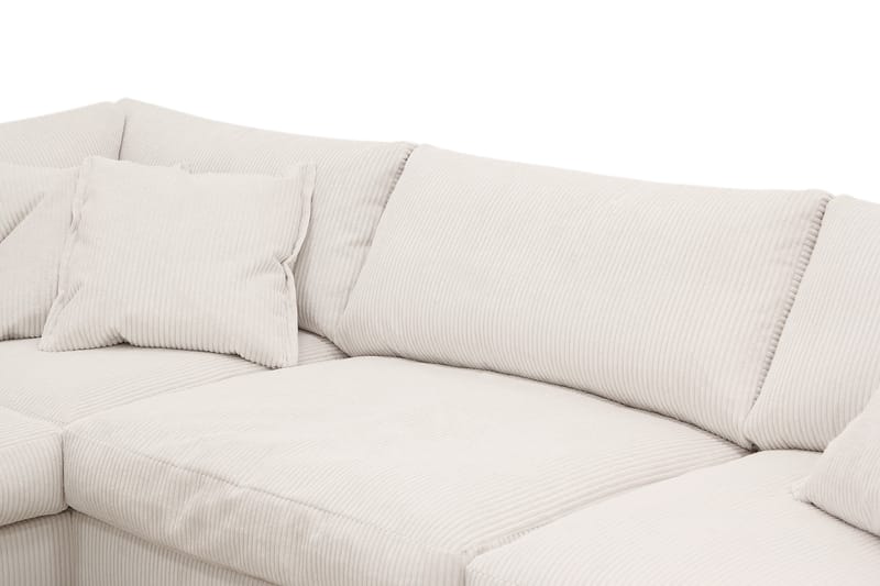 Valencia Ekstra Dyp 4-seters sofa med Sjeselong Venstre - Offwhite - Møbler - Sofaer - Sofaer med sjeselong - 4 seters sofa med divan