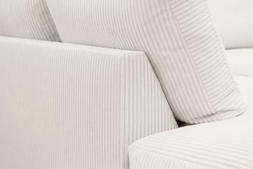 Valencia Ekstra Dyp 4-seters sofa med Sjeselong Venstre - Offwhite - Møbler - Sofaer - Sofaer med sjeselong - 4 seters sofa med divan