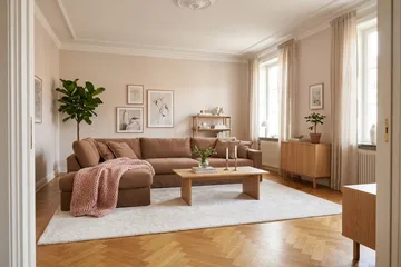 Valencia ekstra dyp 4-seters sofa med sjeselong på venstre side - Rustbrun - Møbler - Sofaer - Sofaer med sjeselong - 4 seters sofa med divan