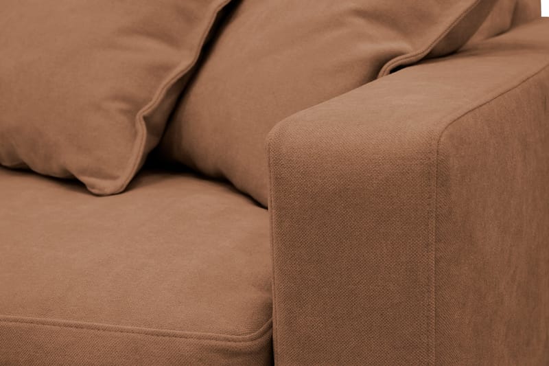 Valencia ekstra dyp 4-seters sofa med sjeselong på venstre side - Rustbrun - Møbler - Sofaer - Sofaer med sjeselong - 4 seters sofa med divan