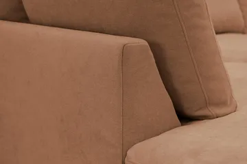 Valencia ekstra dyp 4-seters sofa med sjeselong på venstre side - Rustbrun - Møbler - Sofaer - Sofaer med sjeselong - 4 seters sofa med divan