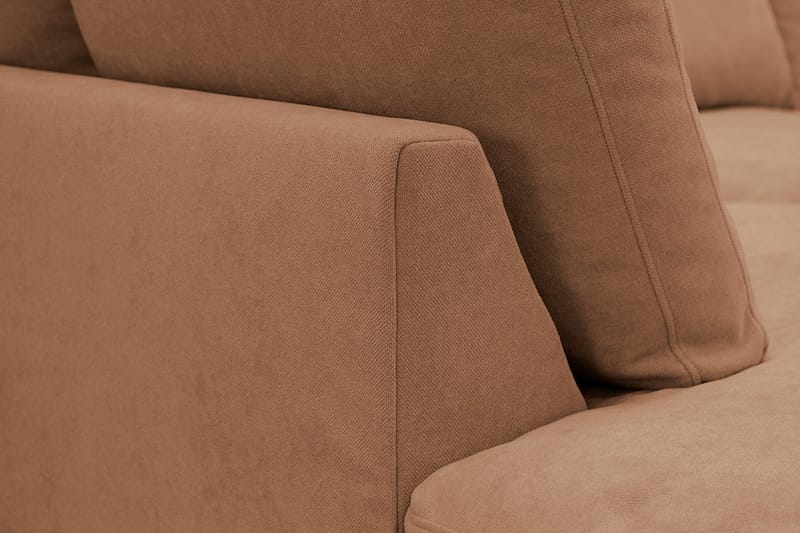 Valencia ekstra dyp 4-seters sofa med sjeselong på venstre side - Rustbrun - Møbler - Sofaer - Sofaer med sjeselong - 4 seters sofa med divan