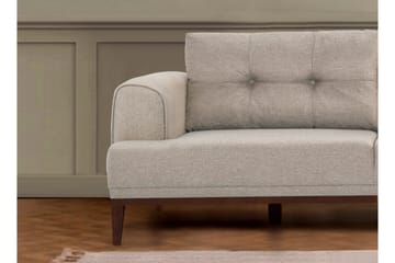 Valsot 4-seters Sofa med Divan - Krem - Møbler - Sofaer - Sofaer med sjeselong - 4 seters sofa med divan