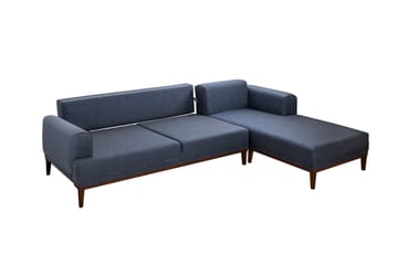 Valsot 4-seters Sofa med Divan - Mørkeblå - Møbler - Sofaer - Sofaer med sjeselong - 4 seters sofa med divan