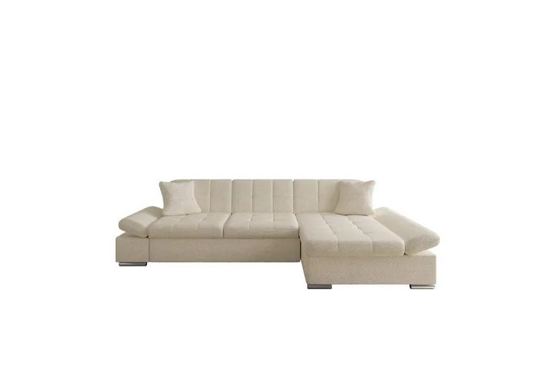 Vananda Soffa med Divan 3-seter - Beige - Møbler - Sofaer - Sofaer med sjeselong - 3 seters sofa med divan