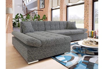 Vananda Soffa med Divan 3-seter - Marineblå - Møbler - Sofaer - Sofaer med sjeselong - 3 seters sofa med divan