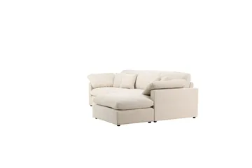 Vanlig sofa med enkel divan uten sjeselong VIND Hjørnesofa VIND Amalfi beige Beige - Møbler - Sofaer - Sofaer med sjeselong - 3 seters sofa med divan